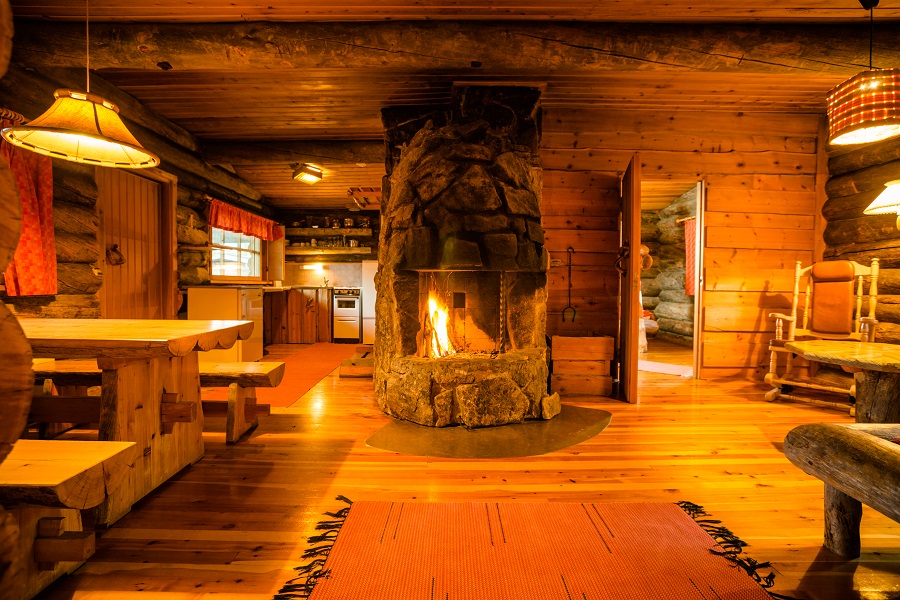 Log Cabin. Credits : Kakslauttanen Arctic Resort.